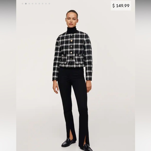 Mango NWT Check Tweed Jacket - Picture 9 of 16